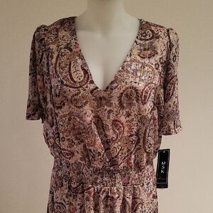 MSK Women's Paisley Print Dress - Multicolor